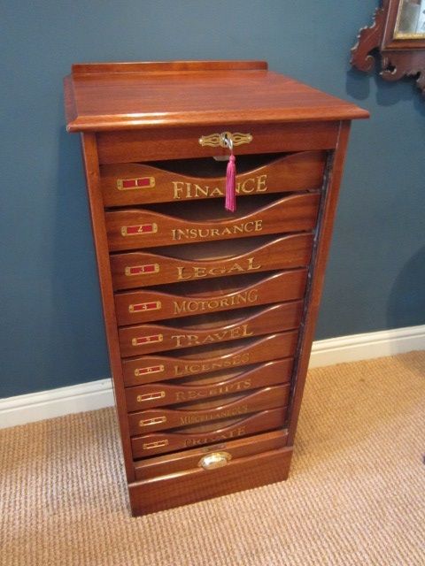 Top Quality Edwardian Mahogany Filing Cabinet