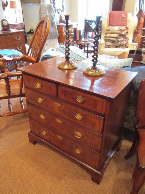 Fine Small George II Walnut Chest of Drawers
