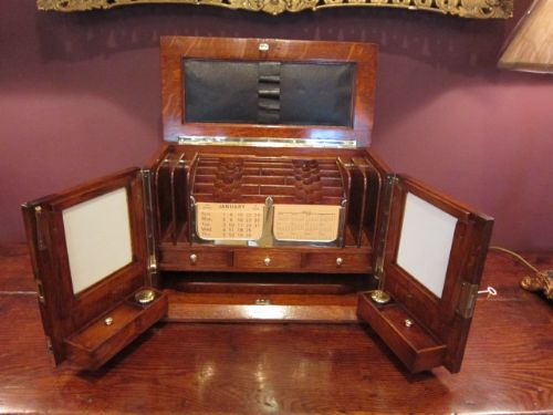 Outstanding Victorian Desktop Stationery Cabinet