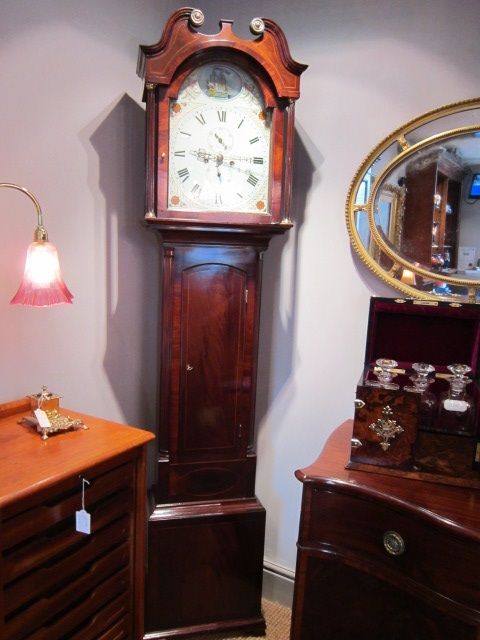 Fine George III Rocking Ship Longcase Clock