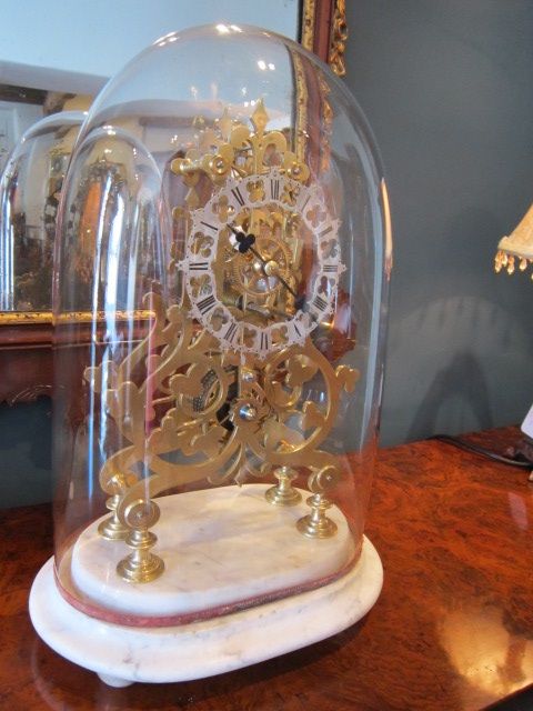 Fine Mid Victorian Fusee Skeleton Clock