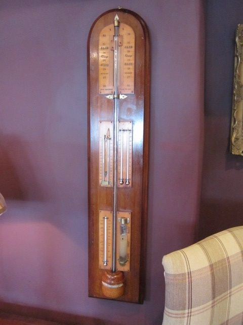 Mid Victorian Mahogany Weather Station