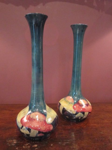 Superb Pair of Moorcroft Claremont Vases