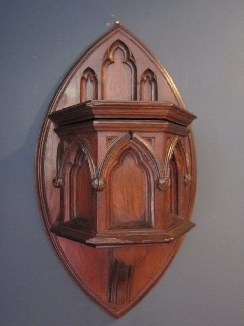 Victorian Carved Oak Offertory Box