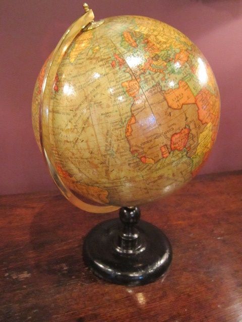 1920'S Geographia 10" Terrestrial Globe