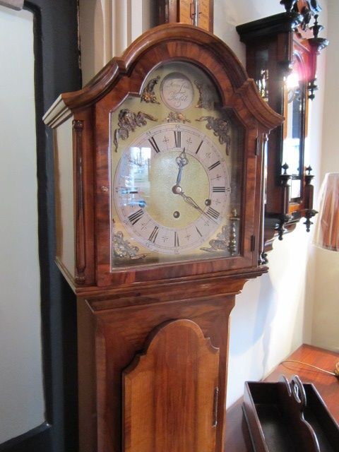 High Quality Edwardian Walnut Grandmother Clock