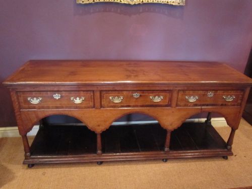Fine Mid Georgian Oak Potboard Dresser Base