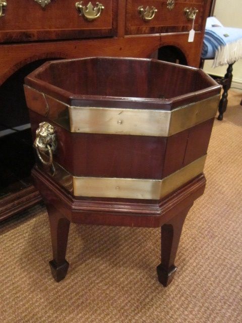 Fine George III Brass Bound Cellerette