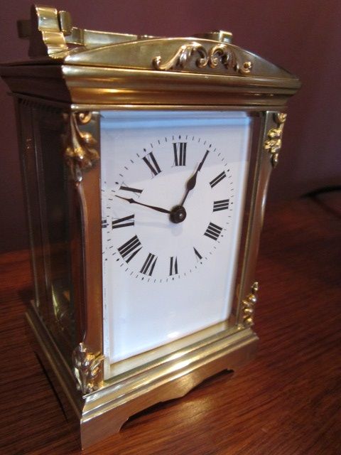 Victorian Brass Gilded Carriage Clock