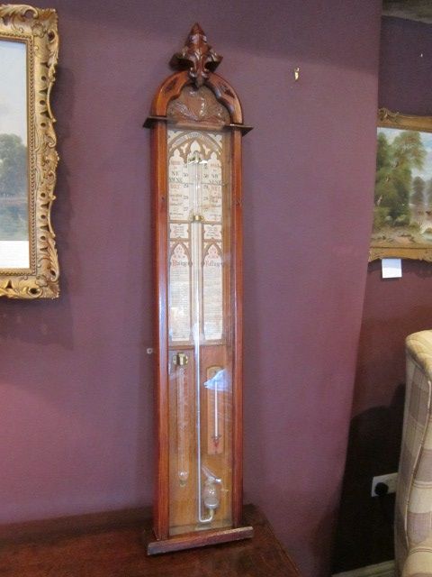 Victorian Walnut Admiral Fitzroy Barometer