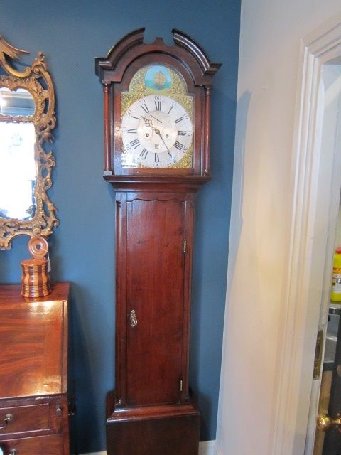 Georgian Red Walnut 8 Day Longcase Clock