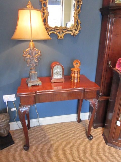 Fabulous George II Red Walnut Games Table