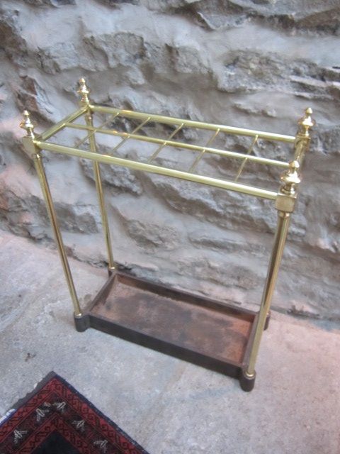 Top Quality Victorian Brass Umbrella Stand
