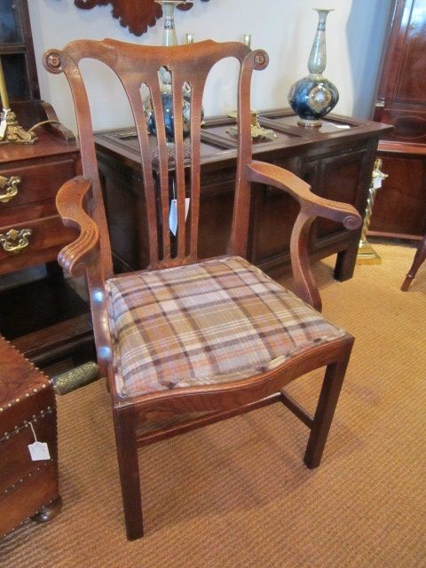 George II Oak Country Carver Armchair