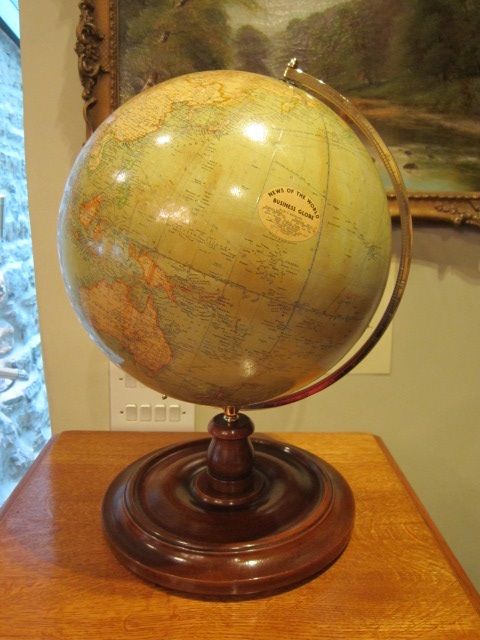 1920'S 'News of the World' Paper Mache Globe