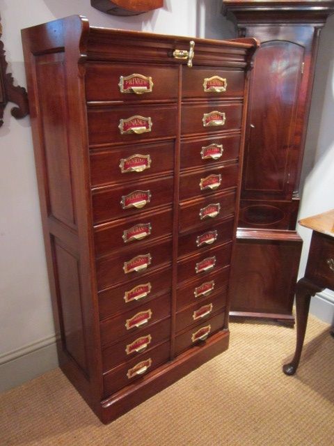 Stunning Victorian Double Filing Cabinet