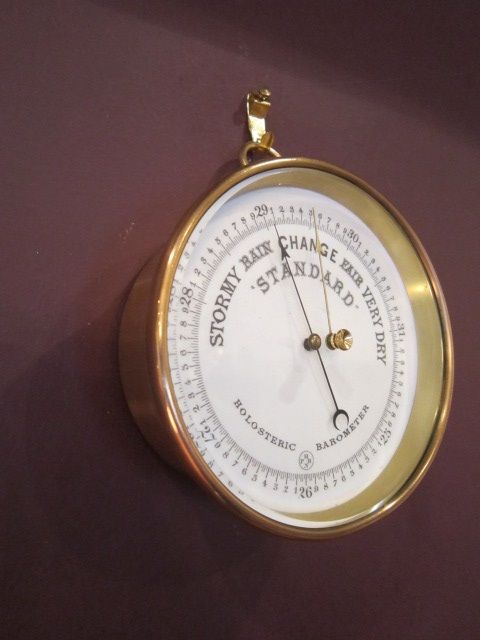 Quality Victorian Brass Marine Barometer