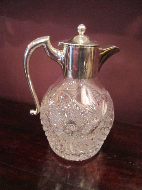 Quality George V Silver Mounted Claret Jug