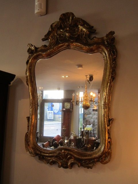 Mid Victorian Timber Gilt Wall Mirror