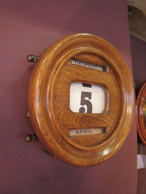 Quality Victorian Oak Perpetual Wall Calendar