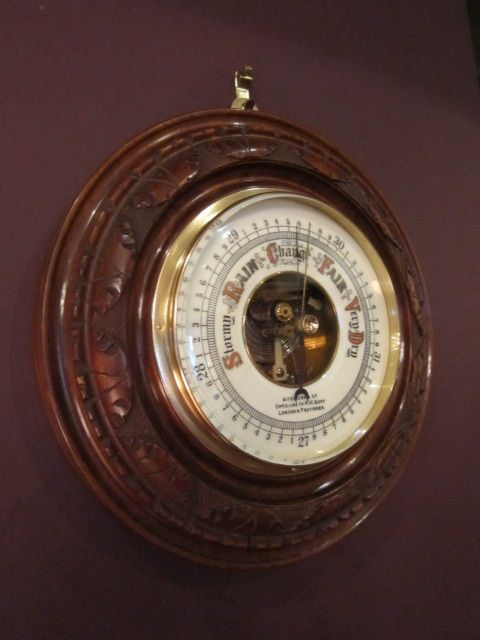 Victorian Walnut London Barometer