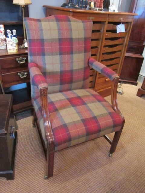 Fine Regency Upholstered Gainsborough Armchair