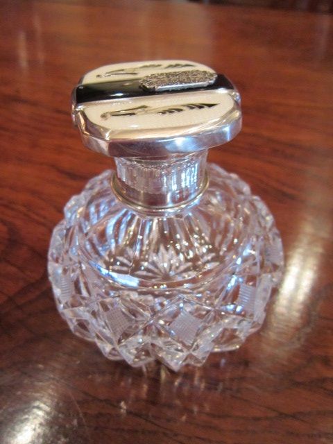 Superb Art Deco Silver & Marcasite Scent Bottle