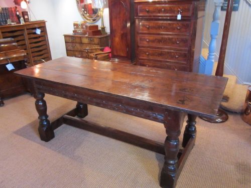 Superb William & Mary Oak Refectory Table