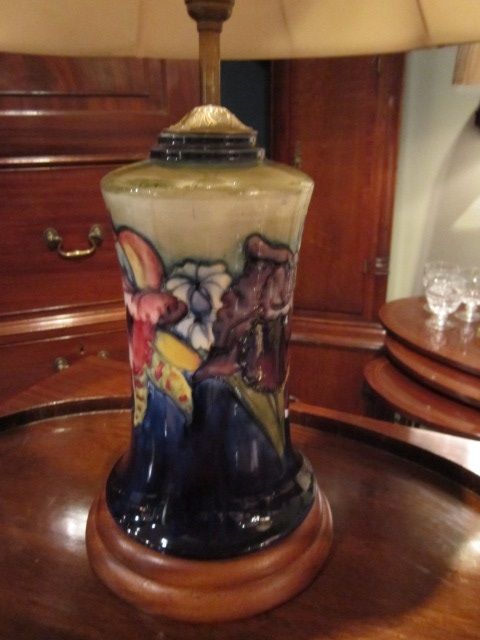 Superb Large Moorcroft Orchid Table Lamp