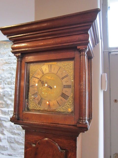 Small George II Sussex Cottage Longcase Clock