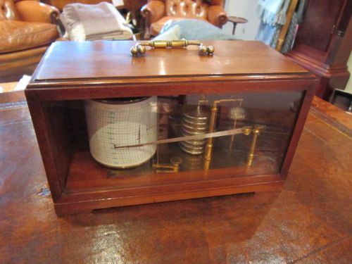 Quality Victorian Walnut Portable Barograph