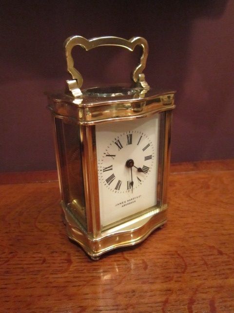 Pretty Late Victorian Corniche Carriage Clock