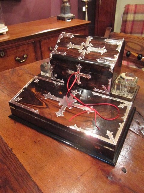 Outstanding Victorian Coromandel Writing Box