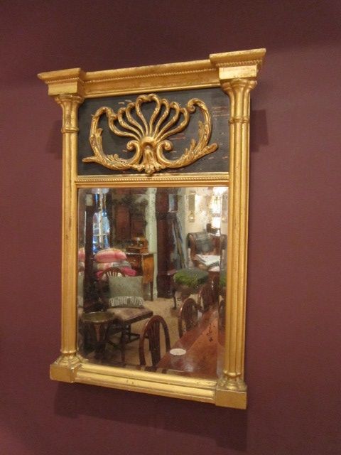 Original Regency Gilt Plaster Hall Mirror