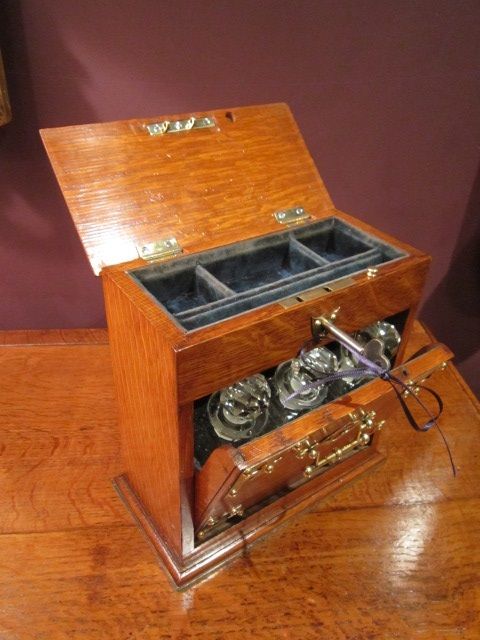 Unusual Victorian Fallfront Jewel & Scent Box