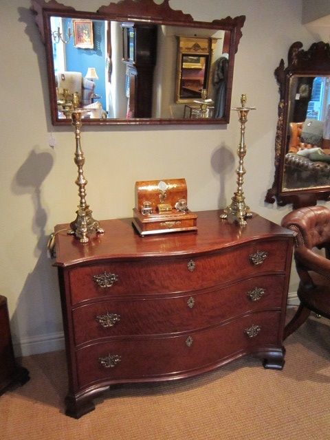 Fine & Rare Mid Georgian Serpentine Chest