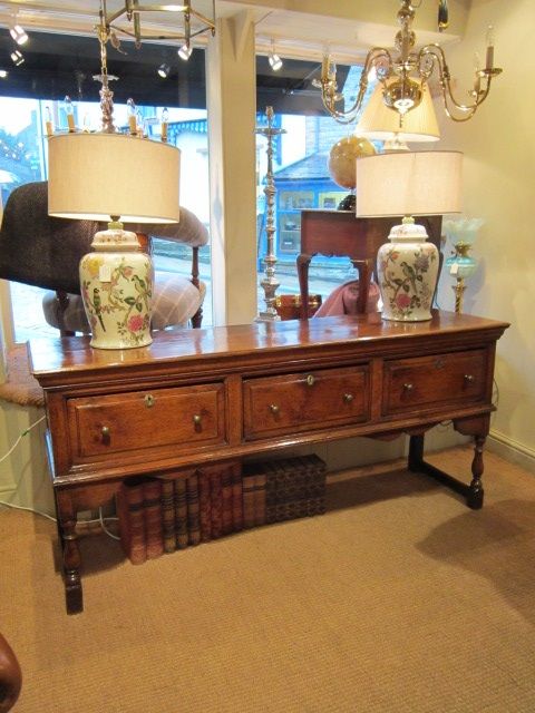 Original George I Period Oak Dresser Base