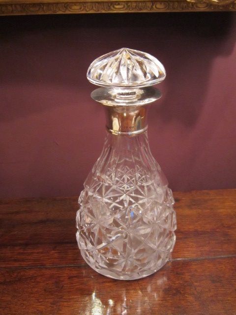 George VI Silver Mounted Decanter