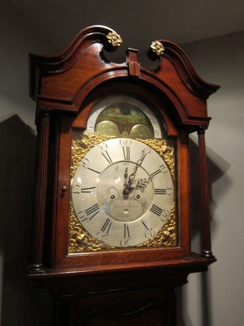 Fine George III Rolling Moon Chester Longcase Clock