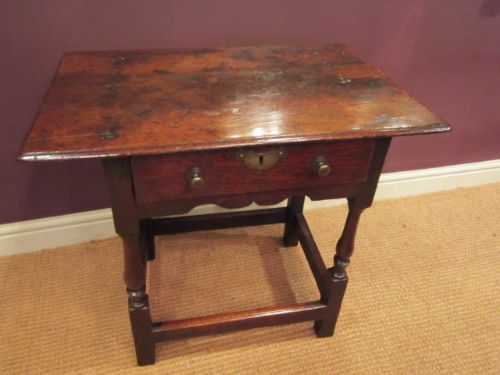 Original George II Oak Side Table