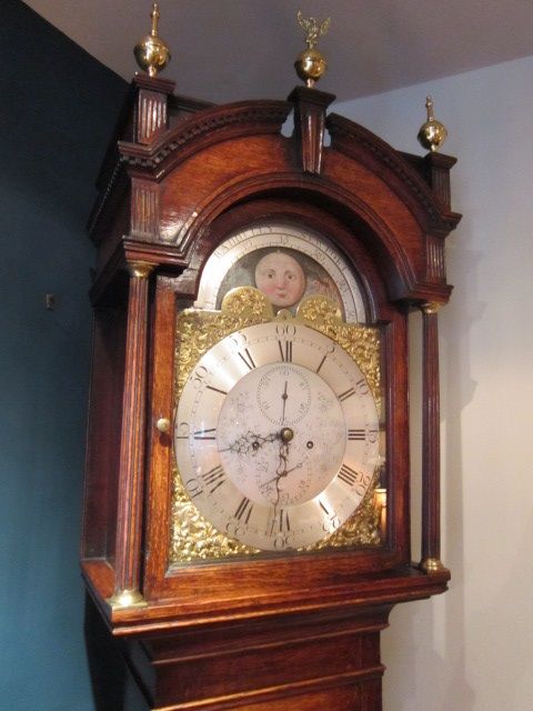 Fine Georgian 8 Day Rolling Moon Longcase Clock
