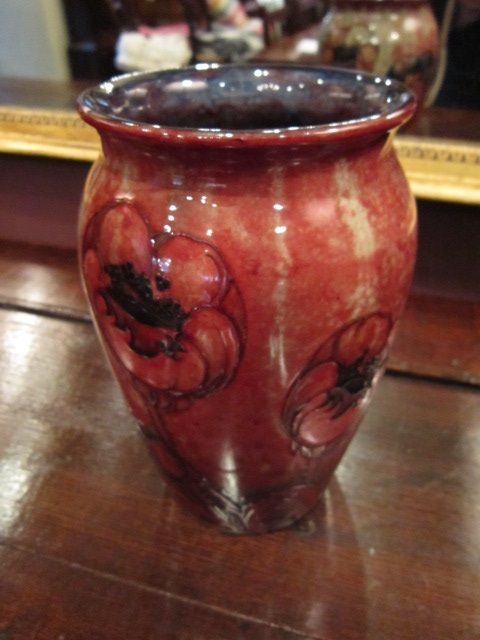 Rare Moorcroft Flambe Big Poppy Vase
