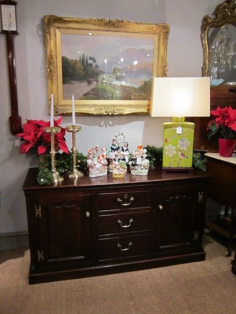 Small George II Oak Two Door Dresser Base