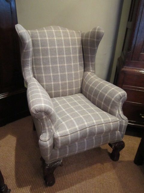 Top Quality Victorian Upholstered Wing Armchair