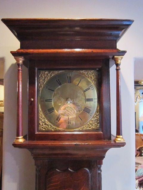 fig 1. SUPERB GEORGIAN BARBER OF WINSTER LONGCASE CLOCK