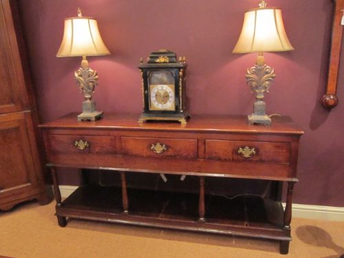 Superb George II Oak Potboard Dresser Base
