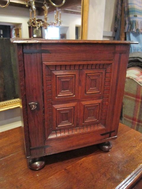 Early Georgian Period Oak Spice Cupboard
