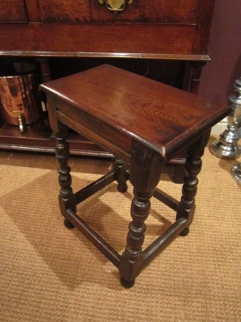 George II Period Oak Joint Stool