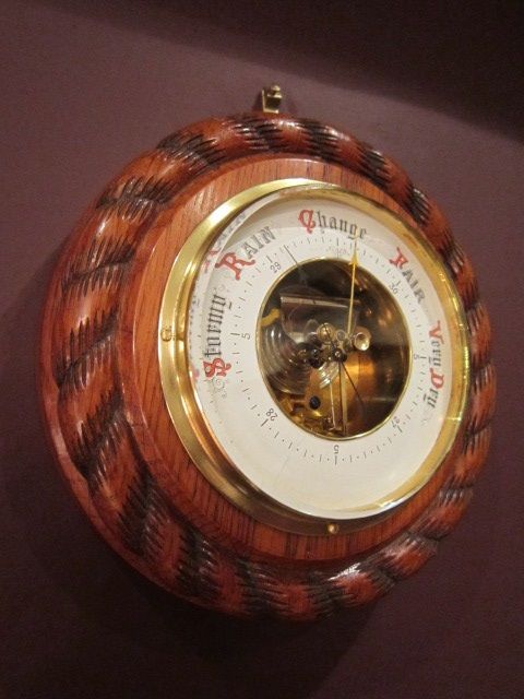 Victorian Rope Twist Skeletonised Barometer