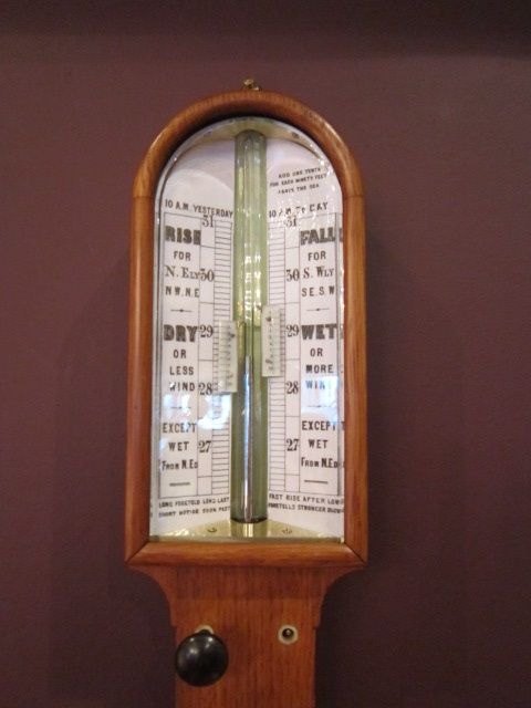Quality Victorian Oak Mercury Stick Barometer